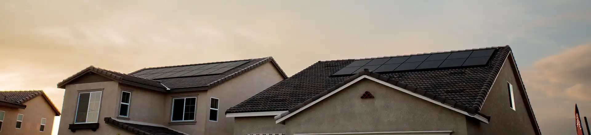 solar panels on home roof